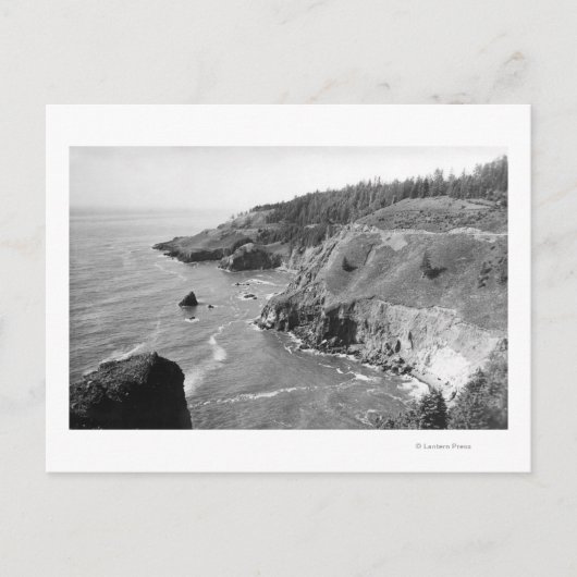 オレゴン海岸北のLook Out Fowlweathe ポストカード (正面)