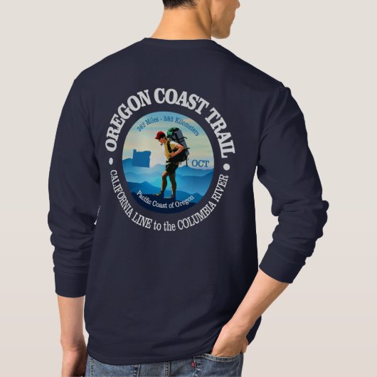 オレゴン海岸歩道(C) Tシャツ (裏面)