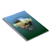 オレゴン海岸沿いのトレイル（矢印） ノートブック (右側)