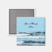 オレゴン海岸波磁石 マグネット (正面/裏面)