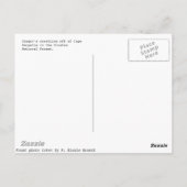 オレゴン海岸線 ポストカード (裏面)