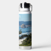 オレゴン海岸風光明媚な海 ウォーターボトル (背面)