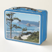 オレゴン海岸風光明媚な海 メタルランチボックス (裏面)