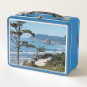 オレゴン海岸風光明媚な海 メタルランチボックス (正面)