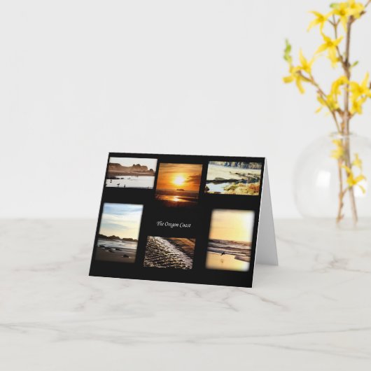 オレゴン海岸 カード (黄色い花)