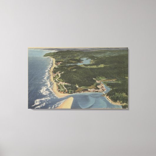 オレゴン海岸 – シレット・ベイ，タフト，ネスコット キャンバスプリント (正面)