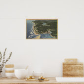 オレゴン海岸 – シレット・ベイ，タフト，ネスコット ポスター (キッチン)