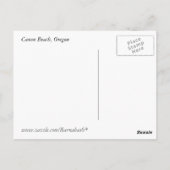 オレゴン海岸 ポストカード (裏面)