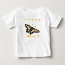オレゴン準州の昆虫 オレゴン・スワローテイル ベビーTシャツ