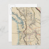 オレゴン準州地図 2 ポストカード (正面/裏面)