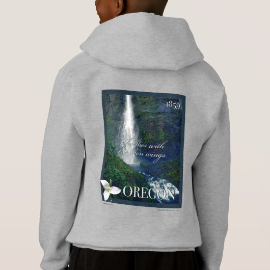 オレゴン滝ポスター (裏面)