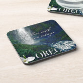 オレゴン滝ポスター コースター (左側)