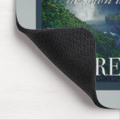 オレゴン滝ポスター マウスパッド (コーナー)