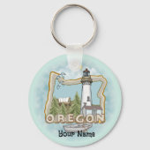 オレゴン灯台 キーホルダー (正面)