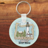 オレゴン灯台 キーホルダー (正面)