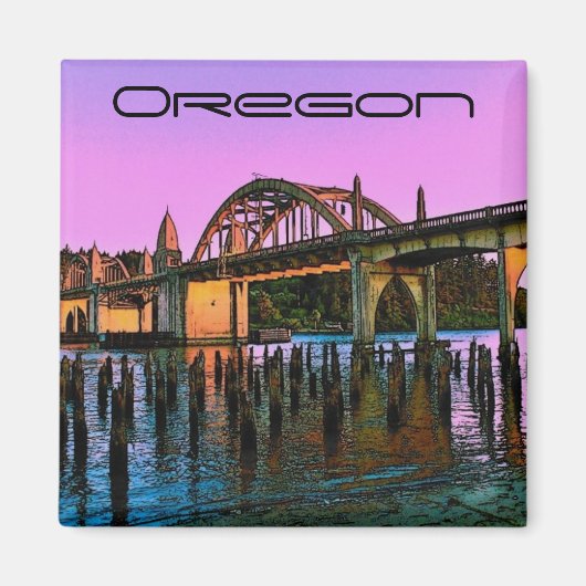 オレゴン磁石 マグネット (正面)