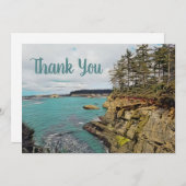 オレゴン空白のコーストフラットサンキューカード サンキューカード (正面/裏面)