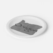 オレゴン紙パーティープレート ペーパープレート (アングル)