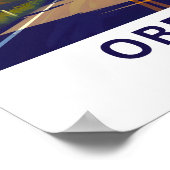 オレゴン統一された州旅行プリント ポスター (角)