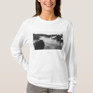 オレゴン都市、またはWillametteの滝および製紙工場 Tシャツ