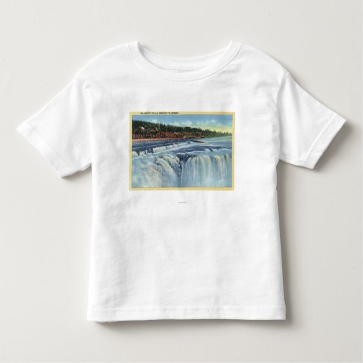 オレゴン都市、ORWillametteはViewCity、または落ちます トドラーTシャツ (正面)