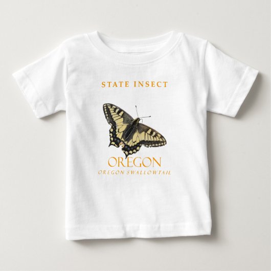 オレゴン領土昆虫ザオレゴンアゲハチョウ ベビーTシャツ (正面)