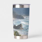 オレゴン風光明媚な沿岸海の岬 保温保冷タンブラー (左面)