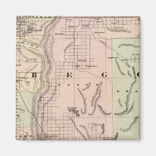 オレゴン5 マグネット (正面)