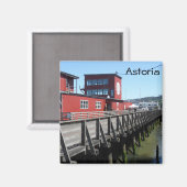 オレゴン，アストリア マグネット (正面/裏面)