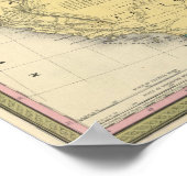 オレゴン、アッパーカリフォルニア、ニューメキシコ ポスター (角)