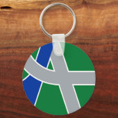 オレゴン・アルバニー州旗 キーホルダー (裏面)