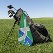 オレゴン・アルバニー州旗 ゴルフタオル (グリーン)