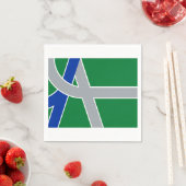 オレゴン・アルバニー州旗 スタンダードカクテルナプキン (インサイチュ)