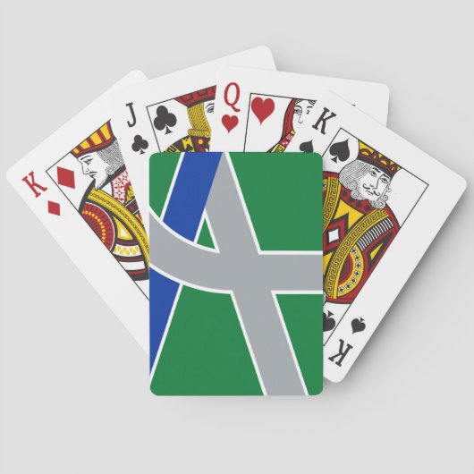 オレゴン・アルバニー州旗 トランプ (裏面)