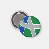 オレゴン・アルバニー州旗 マグネット (正面/裏面)