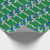 オレゴン・アルバニー州旗 ラッピングペーパー (角)