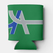 オレゴン・アルバニー州旗 缶クーラー (裏面)