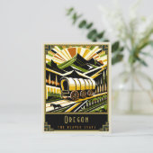 オレゴン |アールデコ ポストカード (スタンド正面)