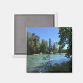 オレゴン，ウィラメット川 マグネット (正面/裏面)