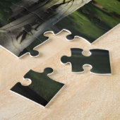 オレゴン、オスウェゴ湖、オスウェゴ開拓者墓地 ジグソーパズル (側面)