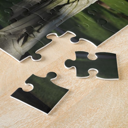 オレゴン、オスウェゴ湖、オスウェゴ開拓者墓地 ジグソーパズル (側面)