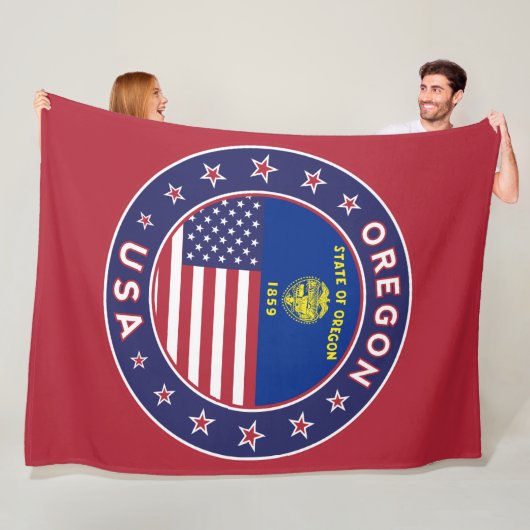 オレゴン、オレゴンのステッカー、電話ケース、トートバッグ フリースブランケット (インサイチュ)