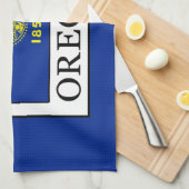 オレゴン キッチンタオル (四つ折り)