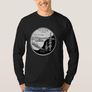 オレゴン・クォーターコイン – Crater Lake 25セント Tシャツ