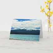 オレゴン，クレセント湖 カード (黄色い花)