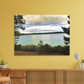 オレゴン，クレセント湖 キャンバスプリント (インサイチュ (リビング))