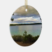 オレゴン，クレセント湖 セラミックオーナメント (右)