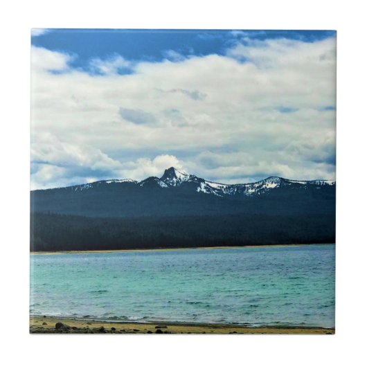 オレゴン，クレセント湖 タイル (正面)