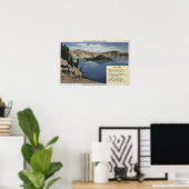 オレゴン，クレーター湖 – 観測 ポスター (ホームオフィス)