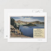 オレゴン，クレーター湖 – 観測 ポストカード (正面/裏面)